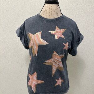 💥LAST CHANCE💥 Star Patterned Gray T-Shirt